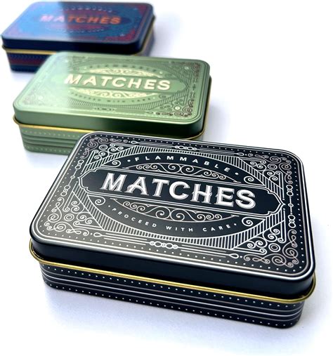 metal match box amazon|tin matchbox holder.